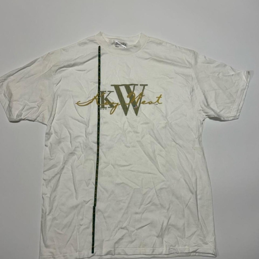 Vintage 1998 Key West White Graphic Tee Mens Large